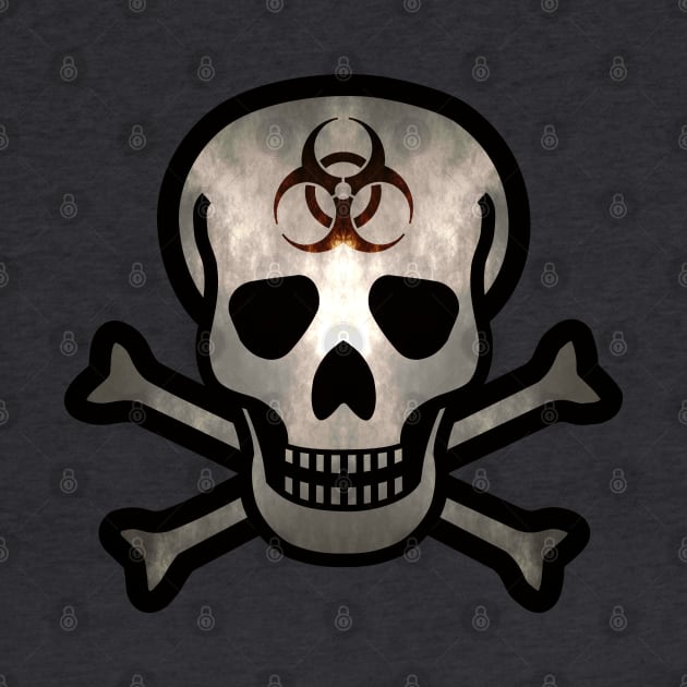 Skull and Bones Biohazard in a Dark Light by SolarCross